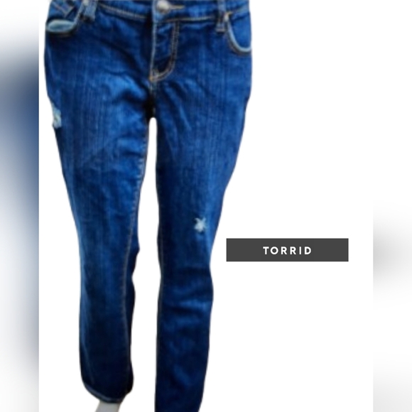 Torrid Denim Destroyed jeans 12 - Picture 1 of 12